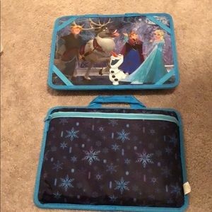 Set of two Disney Frozen lap art desk with pocket